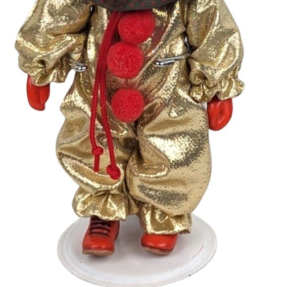 Vintage White Bear Clown Figurine: Collectible Toy Decor, 6.5" - Picture 6 of 6